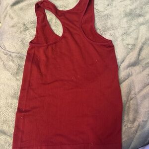 Elegant Burgundy Racerback Tank Top